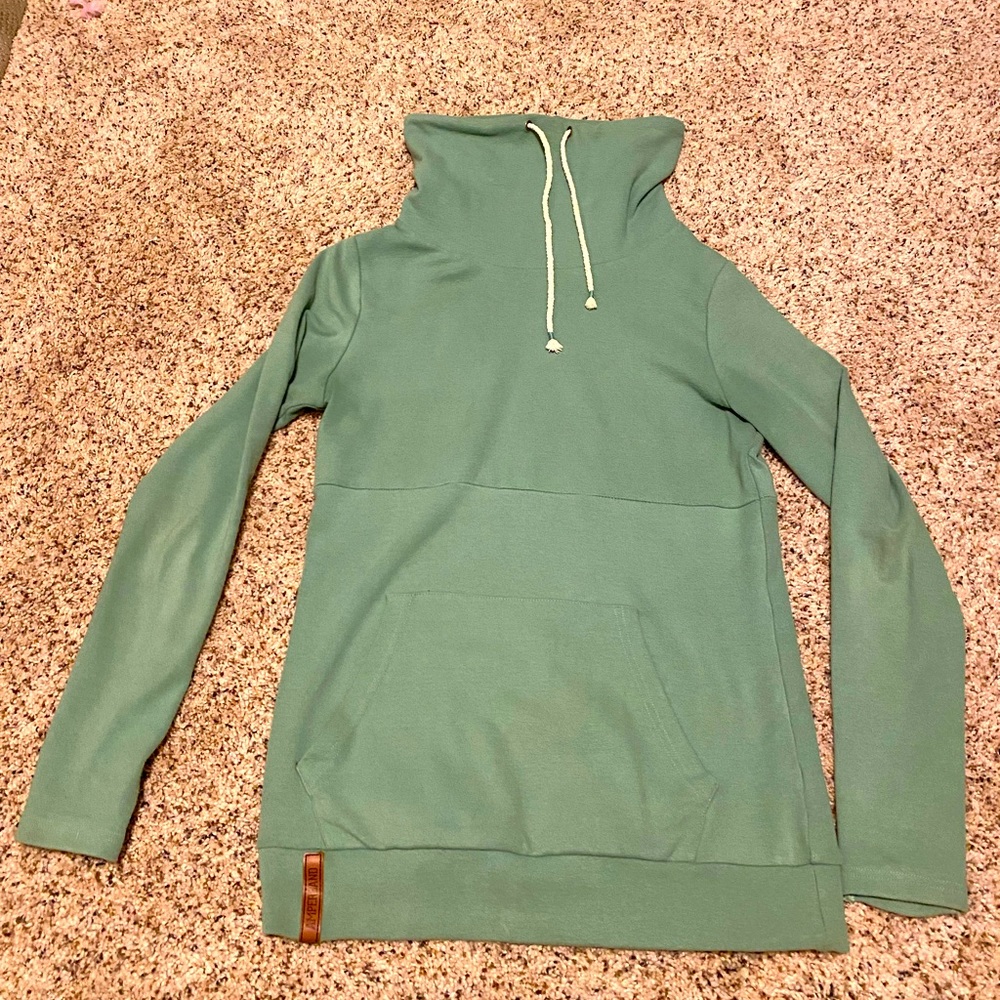 Ampersand Cowl Neck Sweatshirt